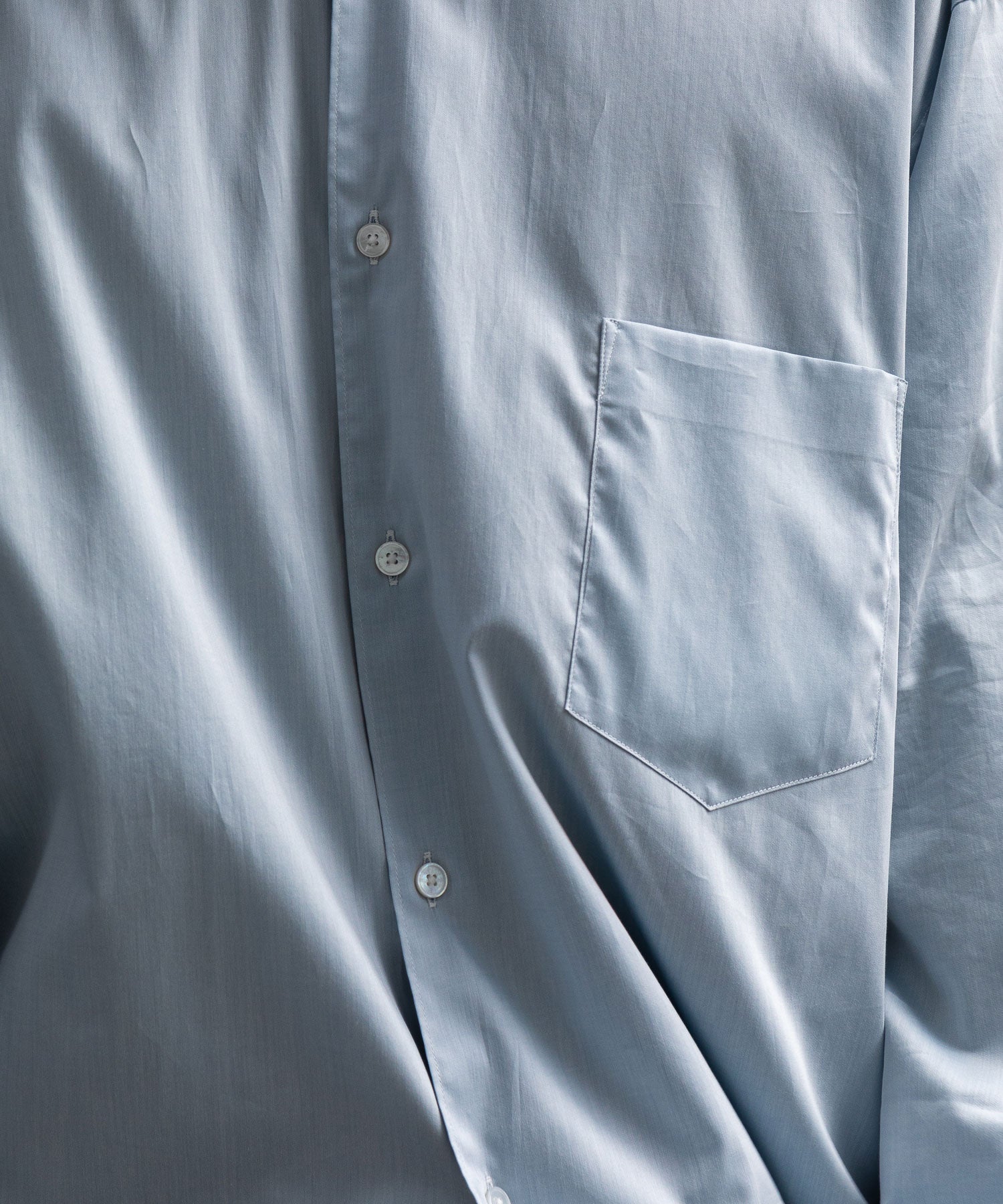 INTERIM(インテリム)の22AWコレクションのHYPER BIG 200/2 SUPIMA TWILL REGULAR COLLAR SHIRTの L.BLUE