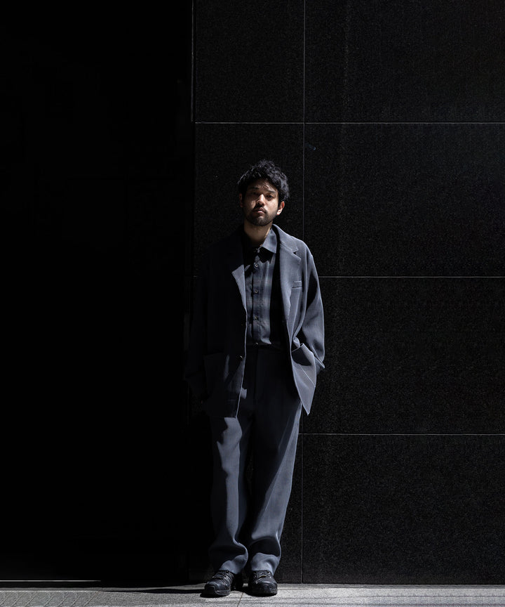 【stein】GRADATION PLEATS TWO TUCK TROUSERS - N.GREY シュタイン 23ss session セッション 福岡セレクトショップ