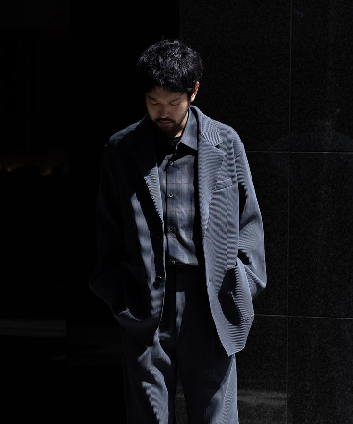 【stein】シュタインのグラデーションプリーツジャケット 公式通販 OVERSIZED GRADATION PLEATS JACKET - N.GREY