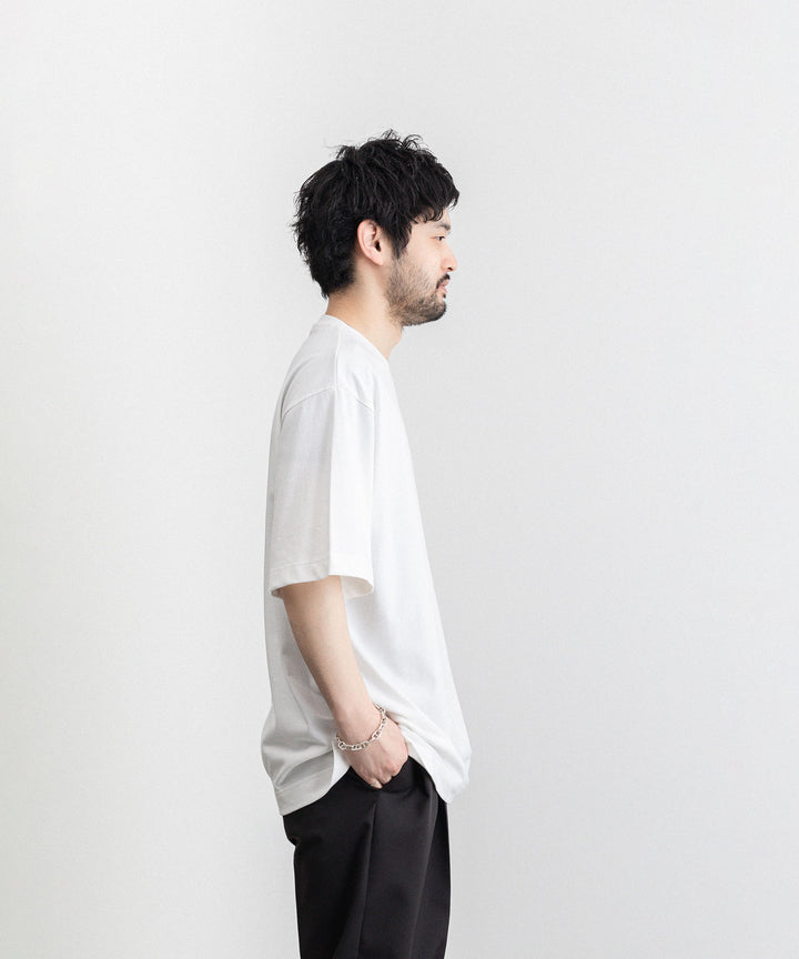 KANEMASA(カネマサ)の23SSコレクションのHIGH TWIST YARN LOOSE TEE の WHITE
