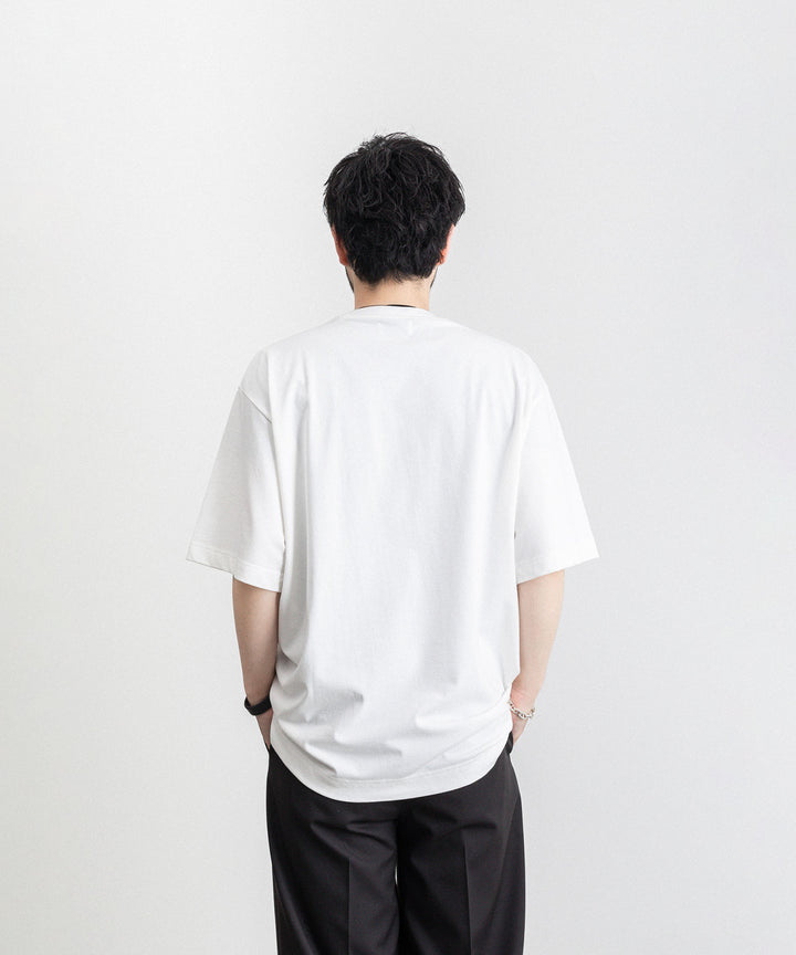 KANEMASA(カネマサ)の23SSコレクションのHIGH TWIST YARN LOOSE TEE の WHITE