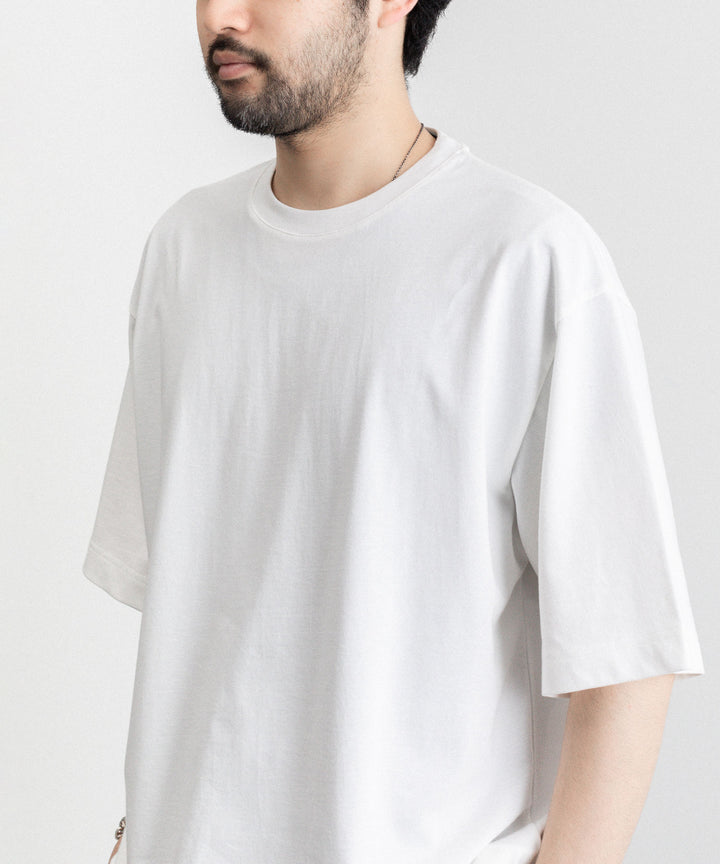 KANEMASA(カネマサ)の23SSコレクションのHIGH TWIST YARN LOOSE TEE の WHITE