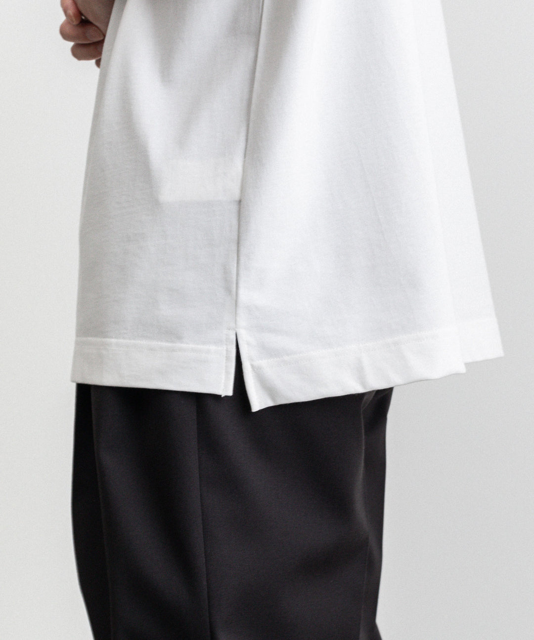 KANEMASA(カネマサ)の23SSコレクションのHIGH TWIST YARN LOOSE TEE の WHITE