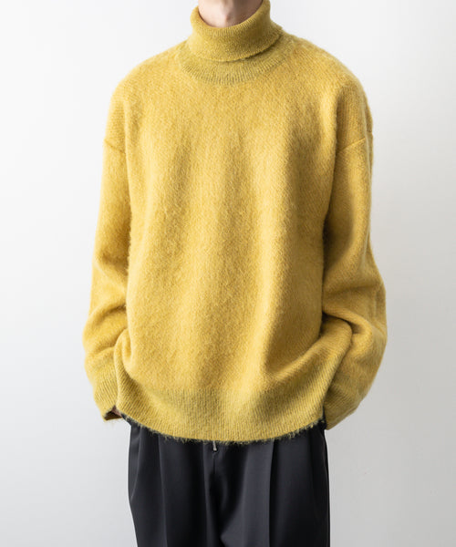 stein / シュタイン】JAQUARD MOHAIR LOOSE HIGH NECK KNIT LS