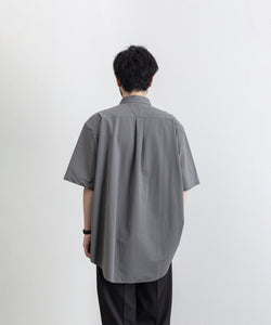 KANEMASA(カネマサ)の23SSコレクションのROYAL OX DRESS JERSEY SHORT SLEEVE SHIRTのGRAY