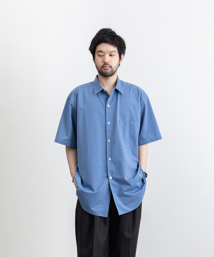 KANEMASA(カネマサ)の23SSコレクションのROYAL OX DRESS JERSEY SHORT SLEEVE SHIRTのULTRA MARINE