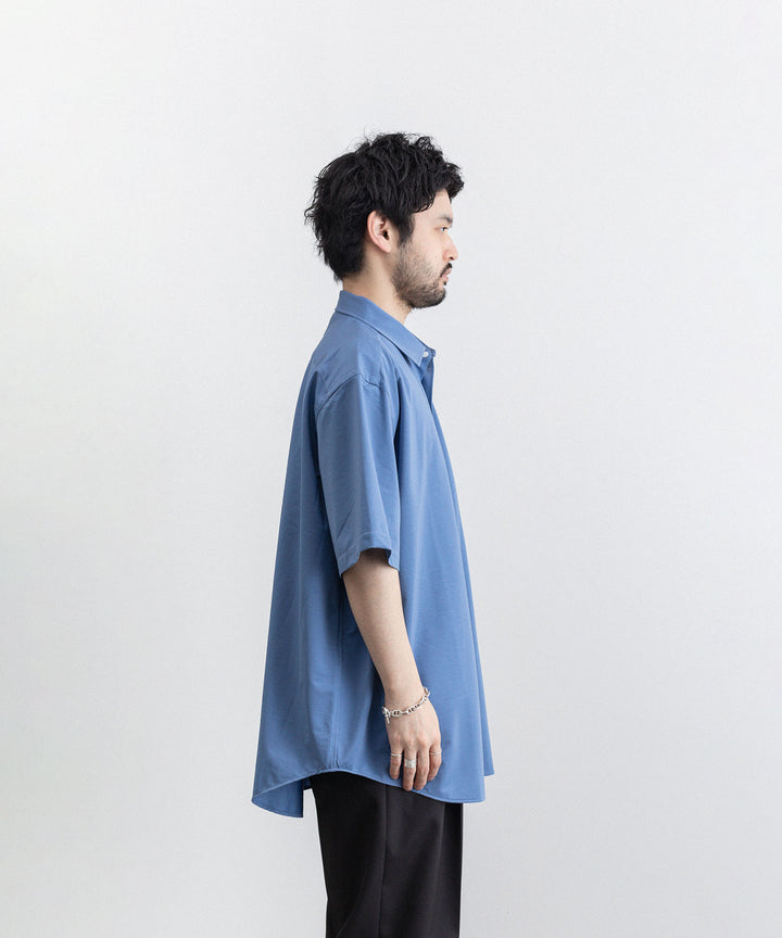 KANEMASA(カネマサ)の23SSコレクションのROYAL OX DRESS JERSEY SHORT SLEEVE SHIRTのULTRA MARINE