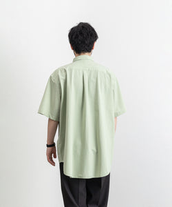 KANEMASA(カネマサ)の23SSコレクションのROYAL OX DRESS JERSEY SHORT SLEEVE SHIRTのLIGHT GREEN