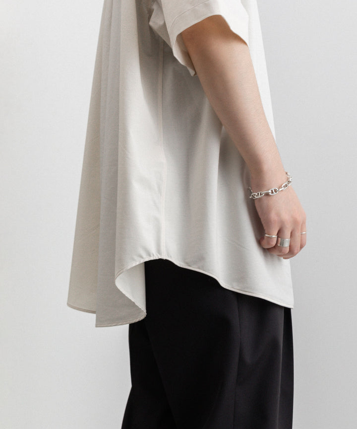 KANEMASA(カネマサ)の23SSコレクションのROYAL OX DRESS JERSEY SHORT SLEEVE SHIRTのECRU