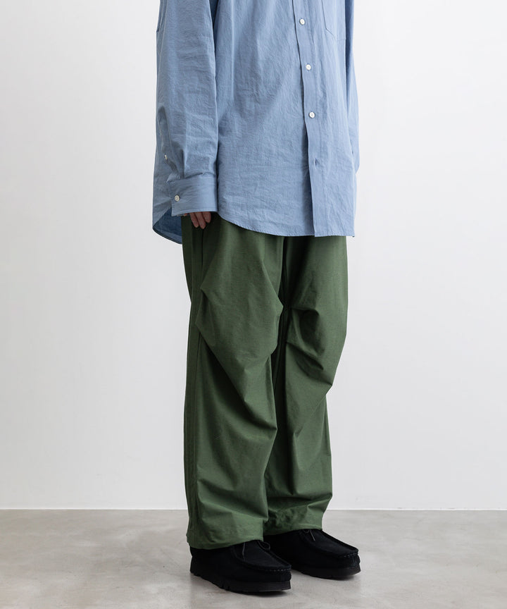 【KANEMASA PHIL.】TYPEWRITER HIGH GAUGE JERSEY OVER PANTS - MILITARY GREEN