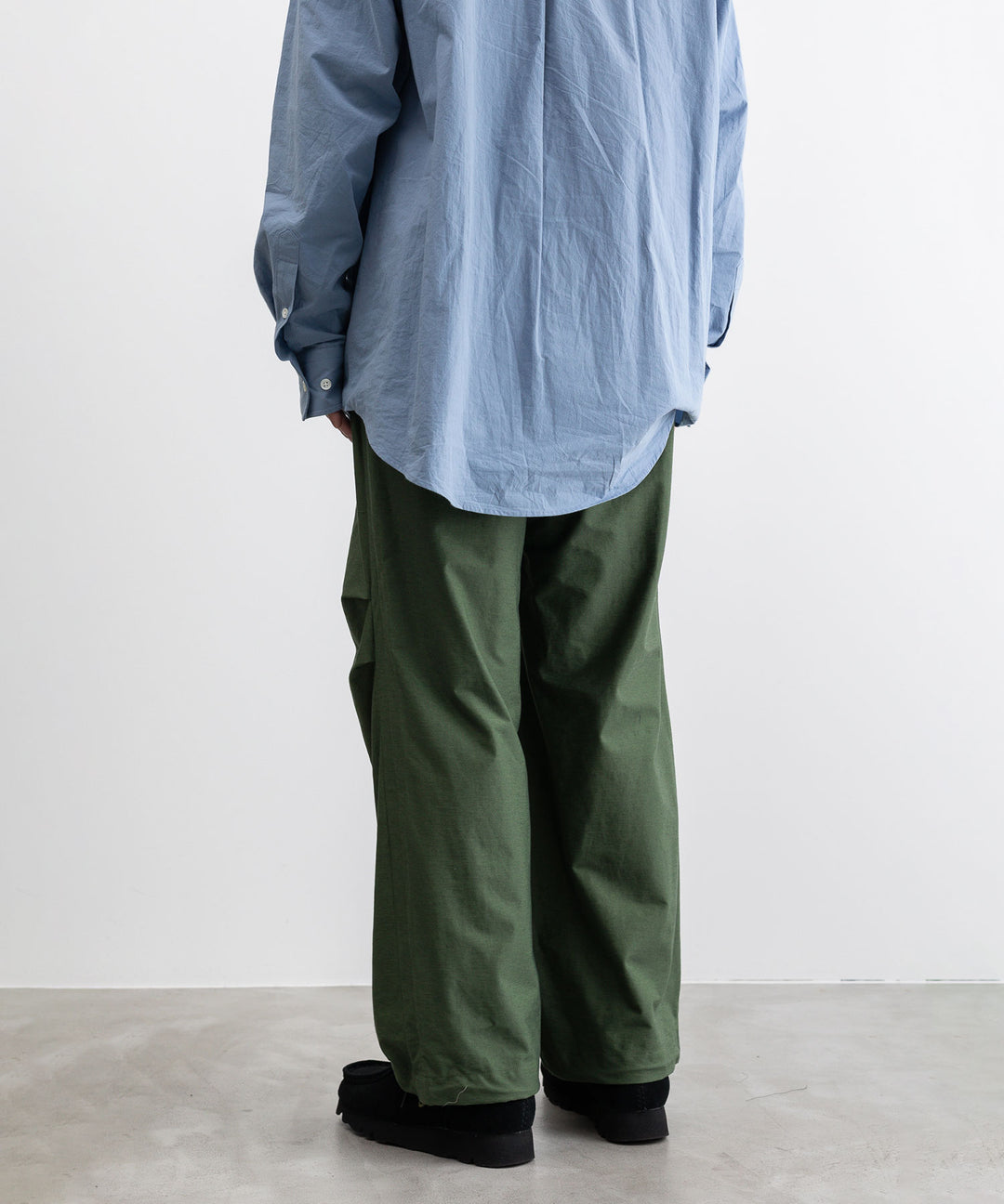 【KANEMASA PHIL.】TYPEWRITER HIGH GAUGE JERSEY OVER PANTS - MILITARY GREEN