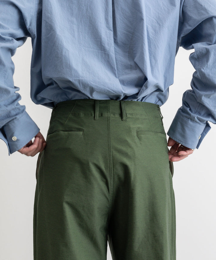 【KANEMASA PHIL.】TYPEWRITER HIGH GAUGE JERSEY OVER PANTS - MILITARY GREEN