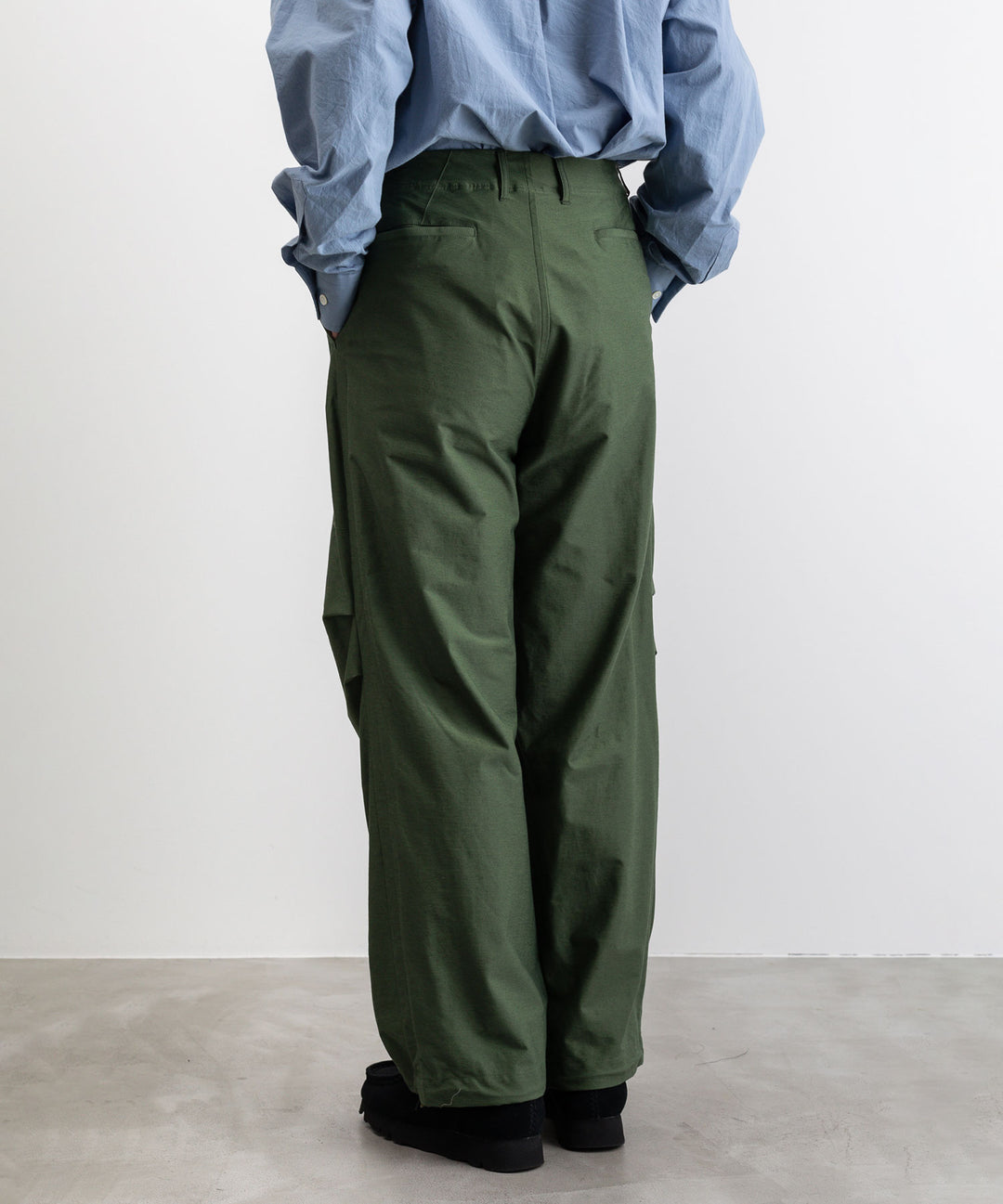 【KANEMASA PHIL.】TYPEWRITER HIGH GAUGE JERSEY OVER PANTS - MILITARY GREEN