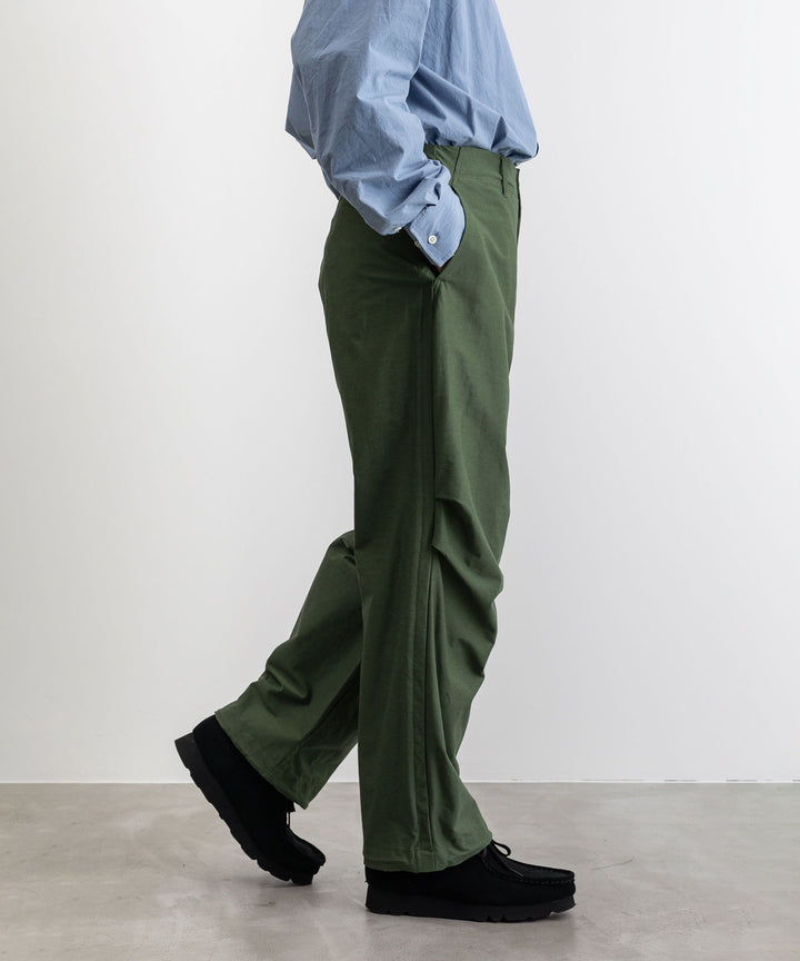 【KANEMASA PHIL.】TYPEWRITER HIGH GAUGE JERSEY OVER PANTS - MILITARY GREEN