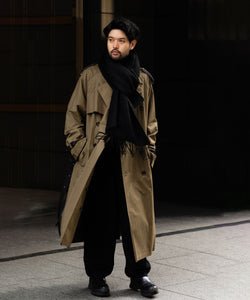 stein Oversized Contrast Trench Coat