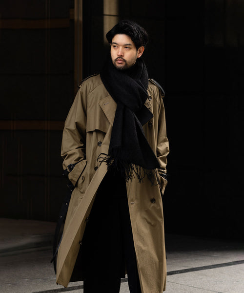 stein/シュタイン 】ALPACA LONG MUFFLER - BLACK | 公式通販サイト