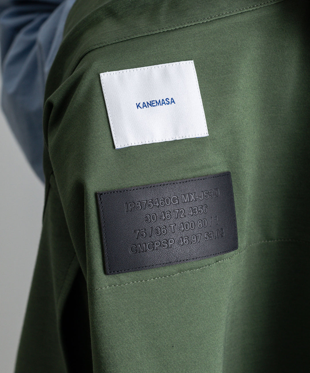【KANEMASA PHIL.】カネマサのTYPEWRITER HIGH GAUGE JERSEY FATIGUE JACKET - MILITARY GREEN