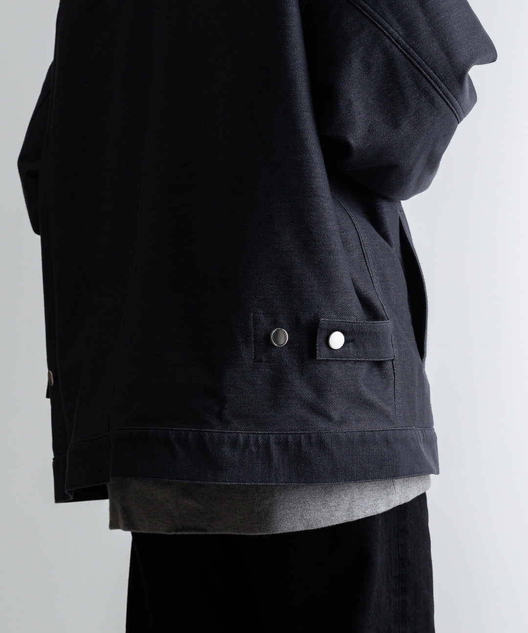 【KANEMASA】カネマサのデニムジャケットPIECE DYEING DENIM HIGH GAUGE JERSEY JACKET - NAVY