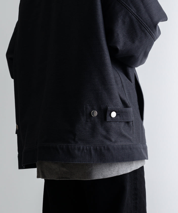 【KANEMASA】カネマサのデニムジャケットPIECE DYEING DENIM HIGH GAUGE JERSEY JACKET - NAVY