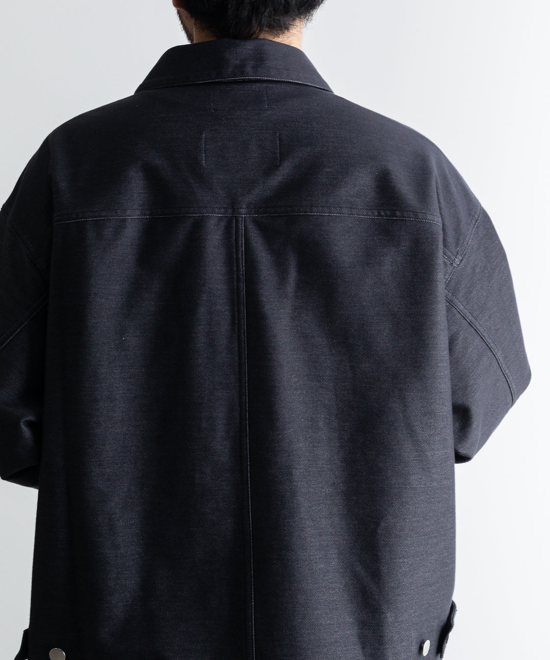 【KANEMASA】カネマサのデニムジャケットPIECE DYEING DENIM HIGH GAUGE JERSEY JACKET - NAVY