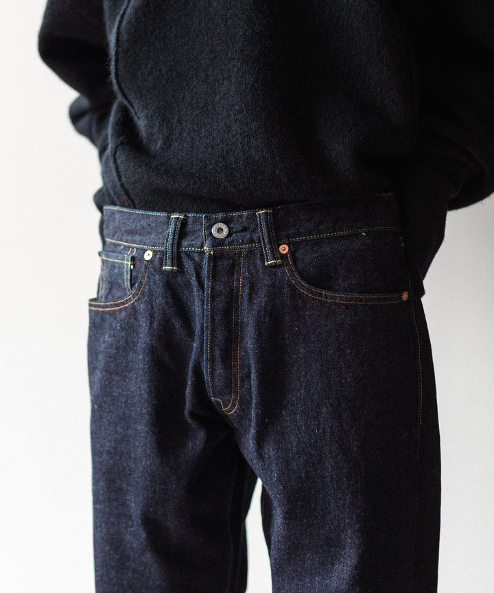 【INTÉRIM】WWⅡ 1943 HEAVY KIBATA SHUTTLE DENIM JEANS - NAVY
