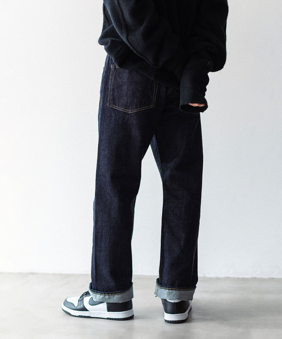 【INTÉRIM】WWⅡ 1943 HEAVY KIBATA SHUTTLE DENIM JEANS - NAVY