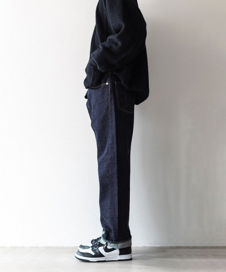 【INTÉRIM】WWⅡ 1943 HEAVY KIBATA SHUTTLE DENIM JEANS - NAVY