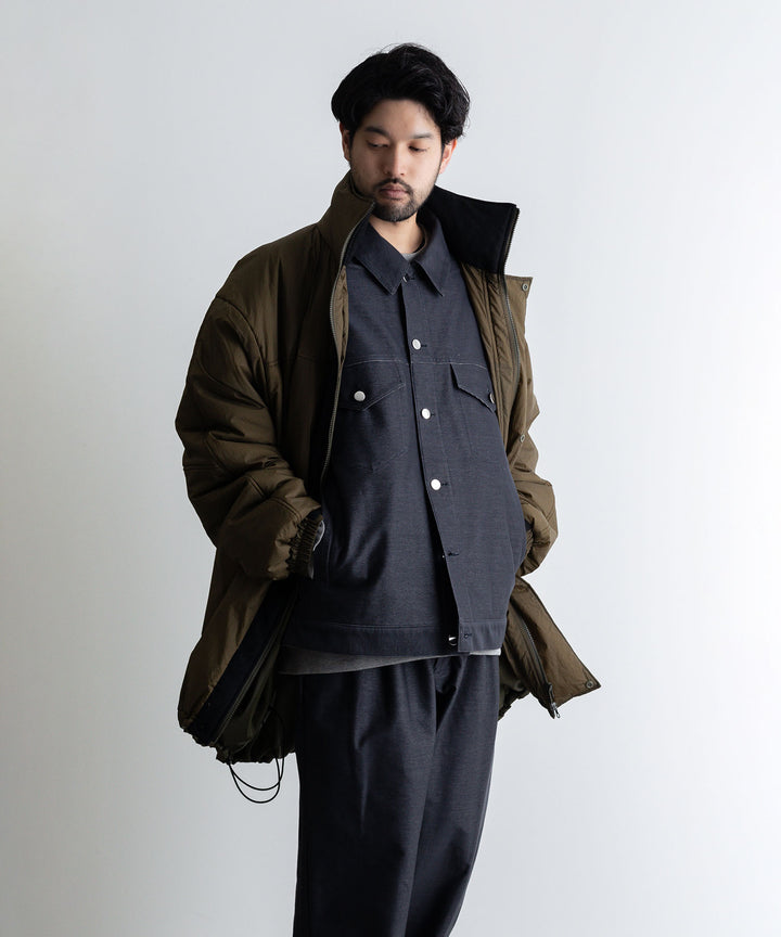 【KANEMASA】カネマサのデニムジャケットPIECE DYEING DENIM HIGH GAUGE JERSEY JACKET - NAVY
