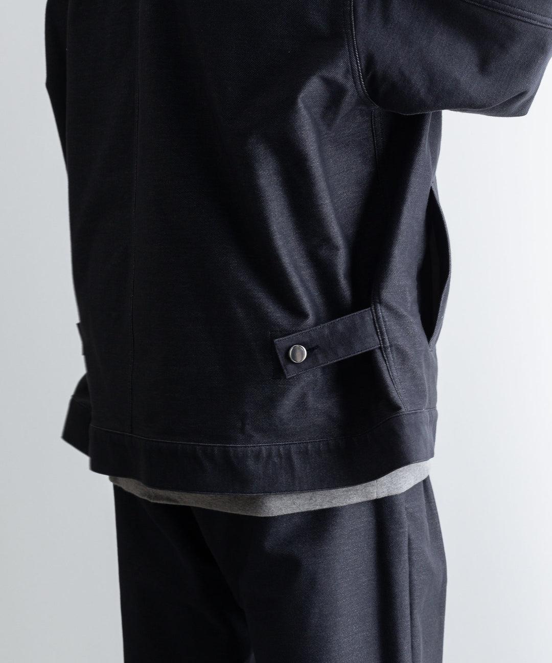 【KANEMASA】カネマサのデニムジャケットPIECE DYEING DENIM HIGH GAUGE JERSEY JACKET - NAVY