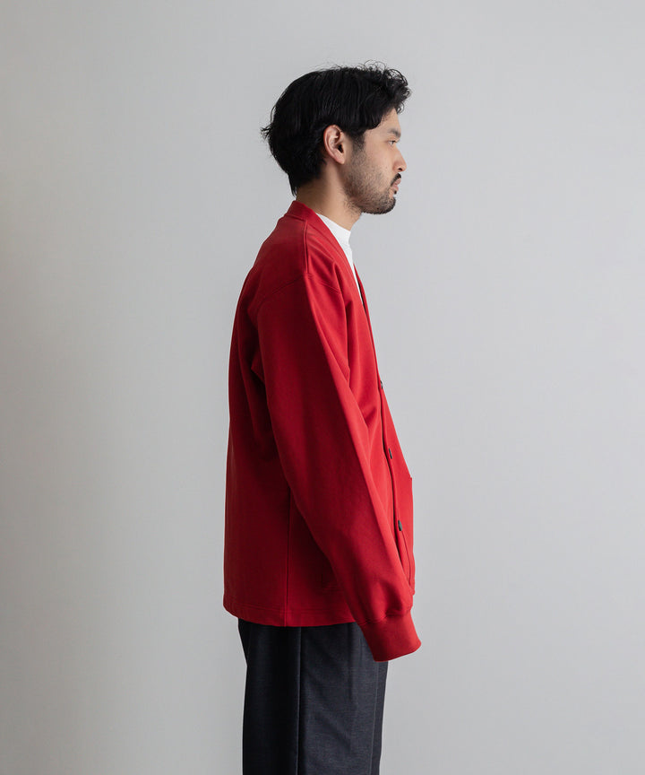 カネマサ通販【KANEMASA】SUPER FINE GAUGE CARDIGANのRED