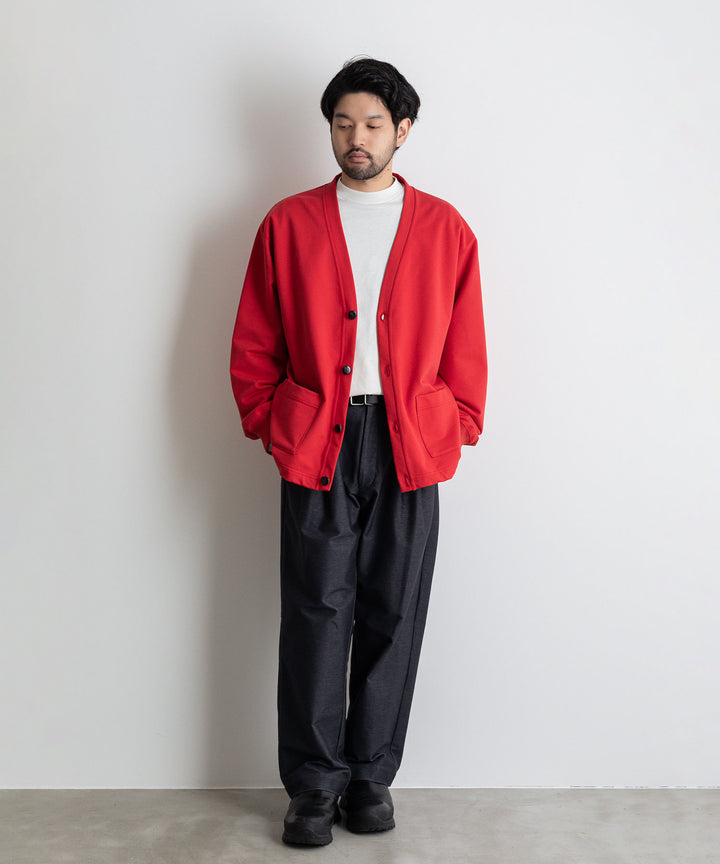 カネマサ通販【KANEMASA】SUPER FINE GAUGE CARDIGANのRED