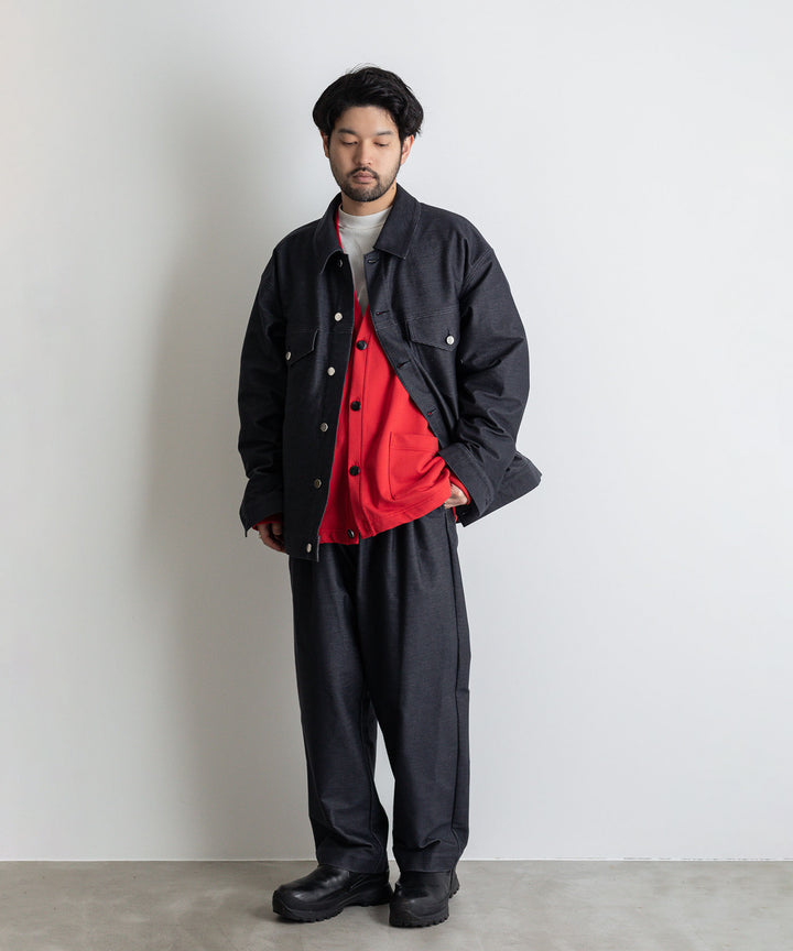 カネマサ通販【KANEMASA】SUPER FINE GAUGE CARDIGANのRED
