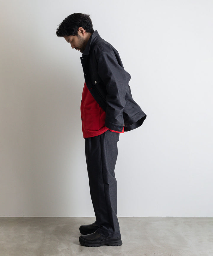 カネマサ通販【KANEMASA】SUPER FINE GAUGE CARDIGANのRED