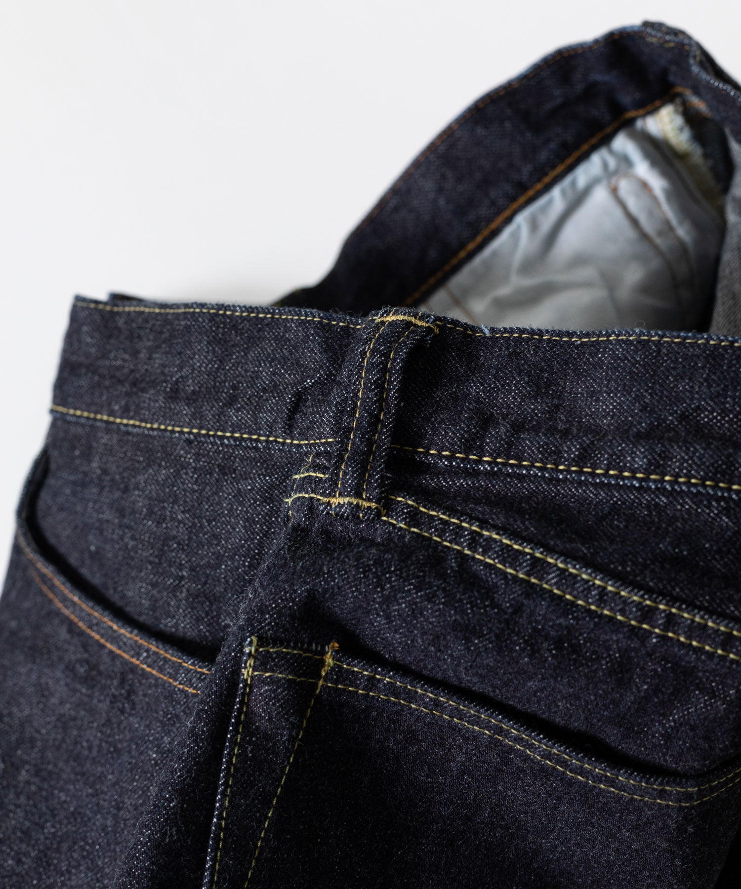 【INTÉRIM】WWⅡ 1943 HEAVY KIBATA SHUTTLE DENIM JEANS - NAVY