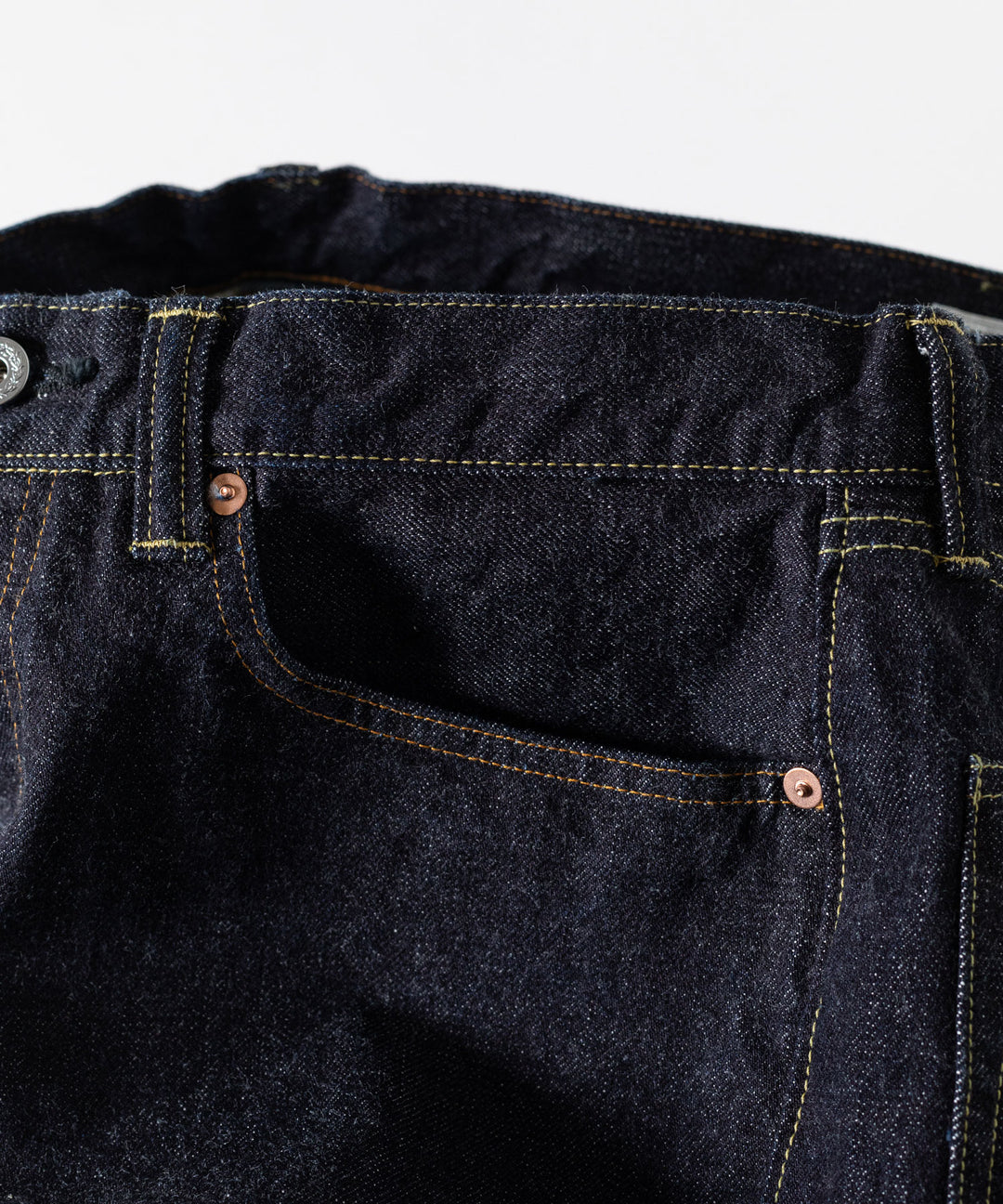 【INTÉRIM】WWⅡ 1943 HEAVY KIBATA SHUTTLE DENIM JEANS - NAVY