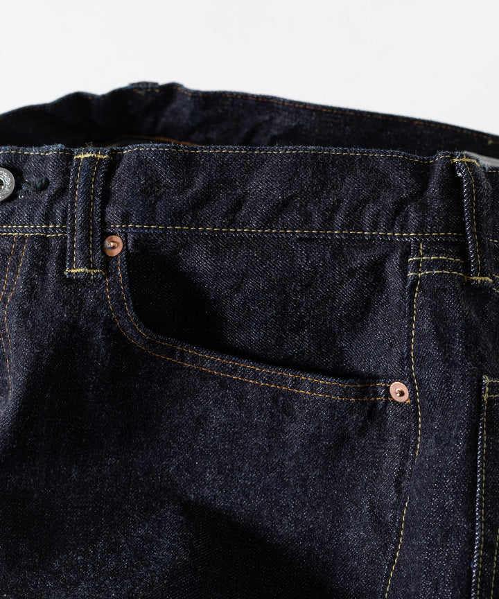 【INTÉRIM】WWⅡ 1943 HEAVY KIBATA SHUTTLE DENIM JEANS - NAVY