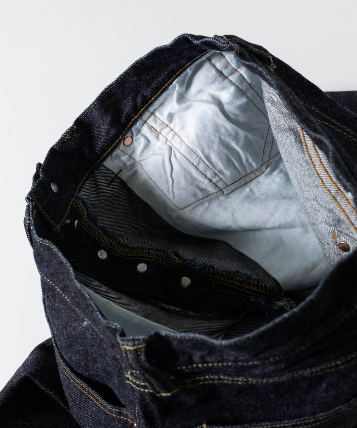 【INTÉRIM】WWⅡ 1943 HEAVY KIBATA SHUTTLE DENIM JEANS - NAVY