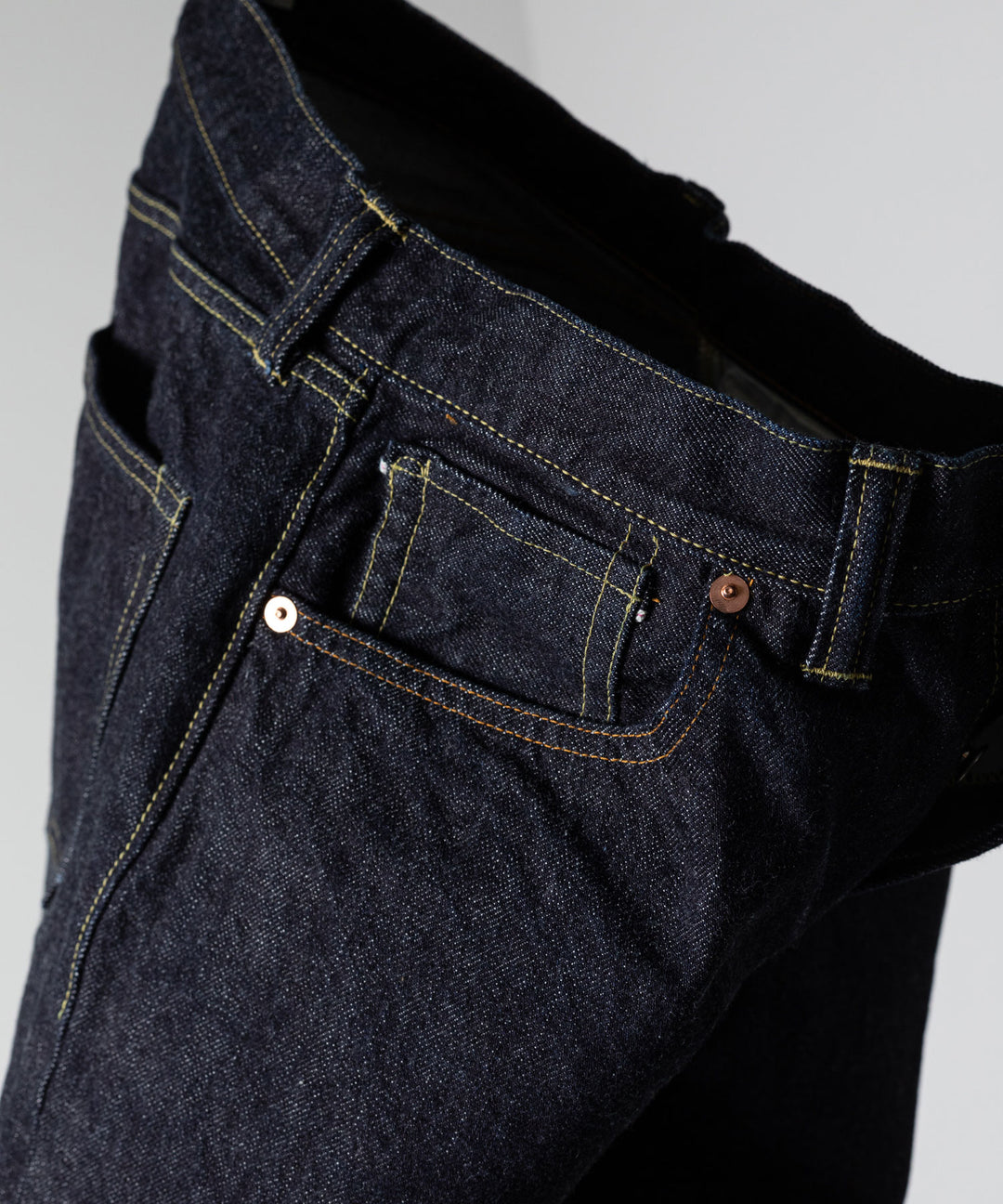 【INTÉRIM】WWⅡ 1943 HEAVY KIBATA SHUTTLE DENIM JEANS - NAVY