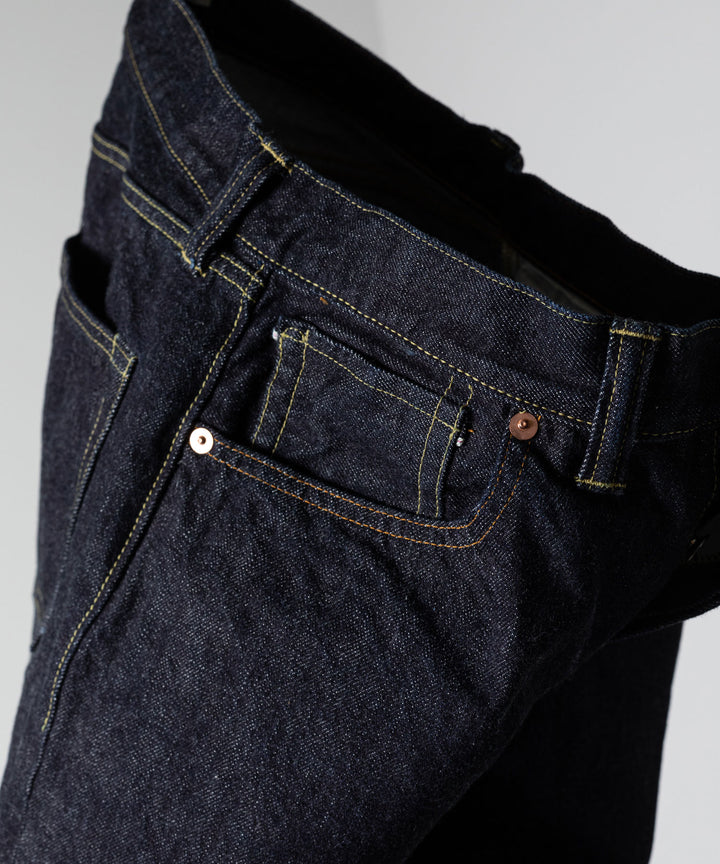 【INTÉRIM】WWⅡ 1943 HEAVY KIBATA SHUTTLE DENIM JEANS - NAVY