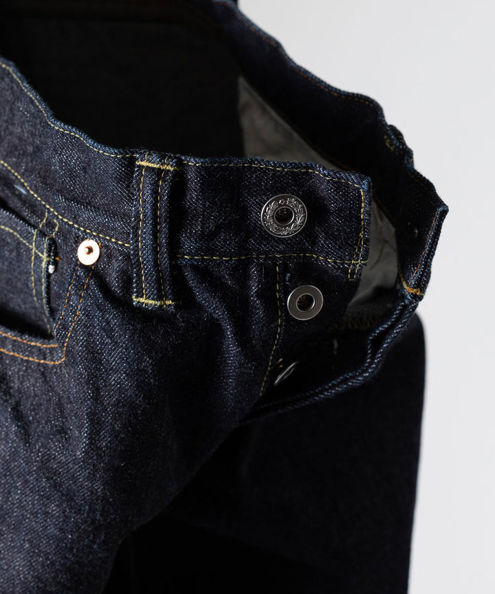 【INTÉRIM】WWⅡ 1943 HEAVY KIBATA SHUTTLE DENIM JEANS - NAVY
