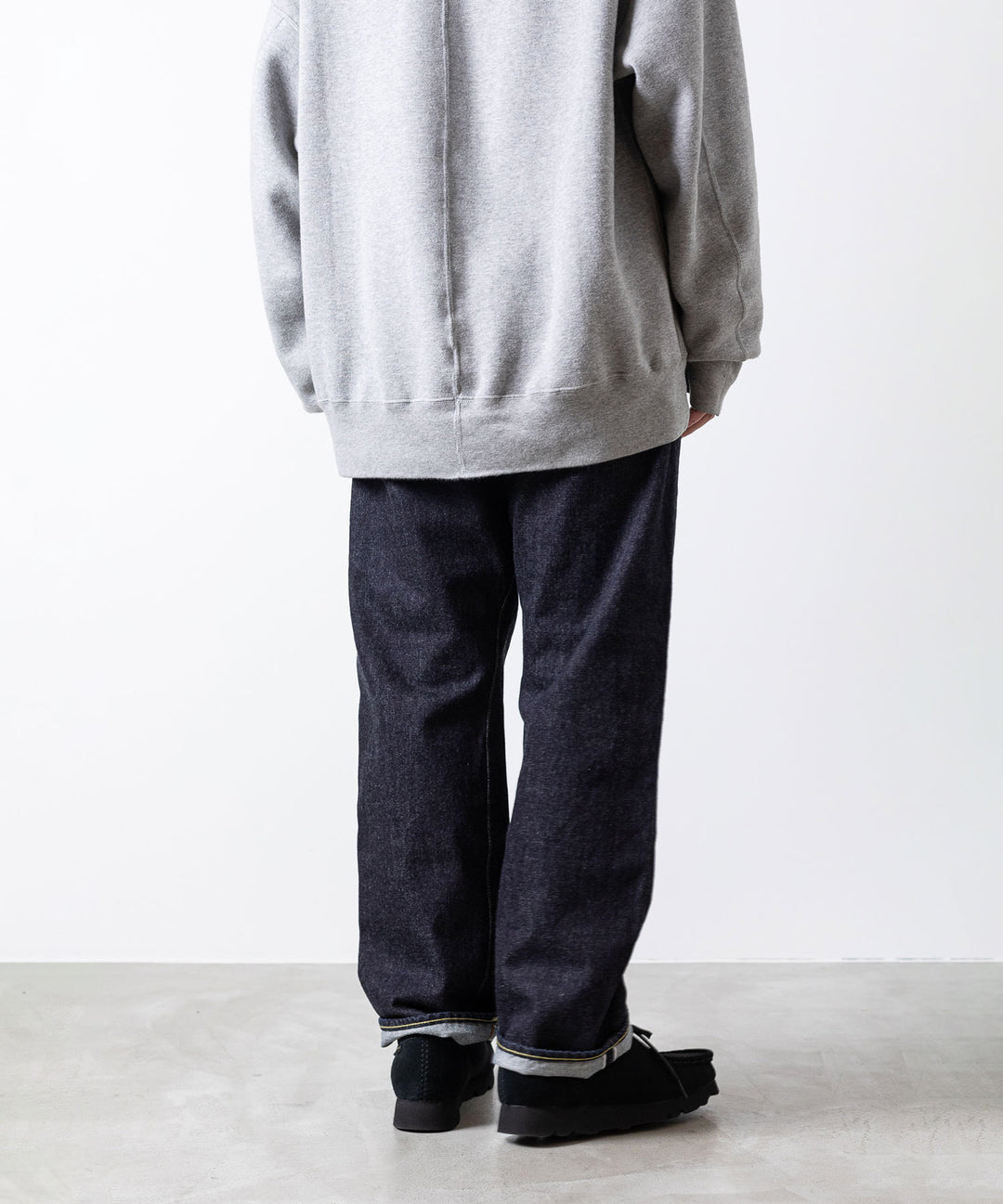 【INTÉRIM】WWⅡ 1943 HEAVY KIBATA SHUTTLE DENIM JEANS - NAVY