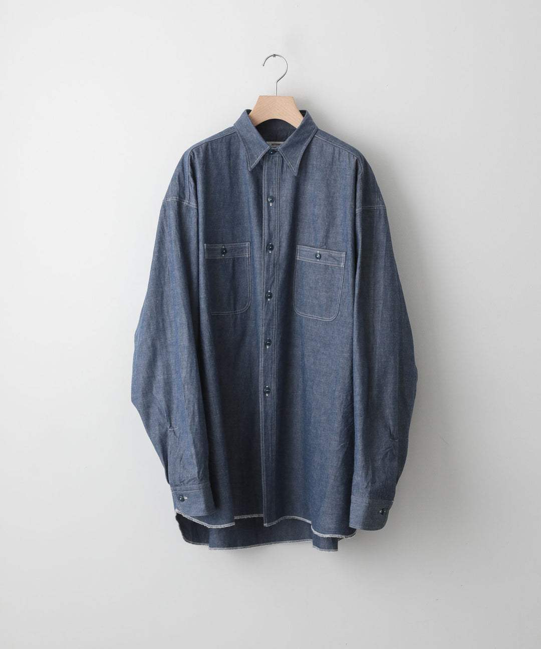 【INTÉRIM】インテリム HYPER BIG MILITARY SHUTTLE CHAMBRAY SHIRT - BLUE sessionセッション福岡セレクトショップ 公式通販サイト 