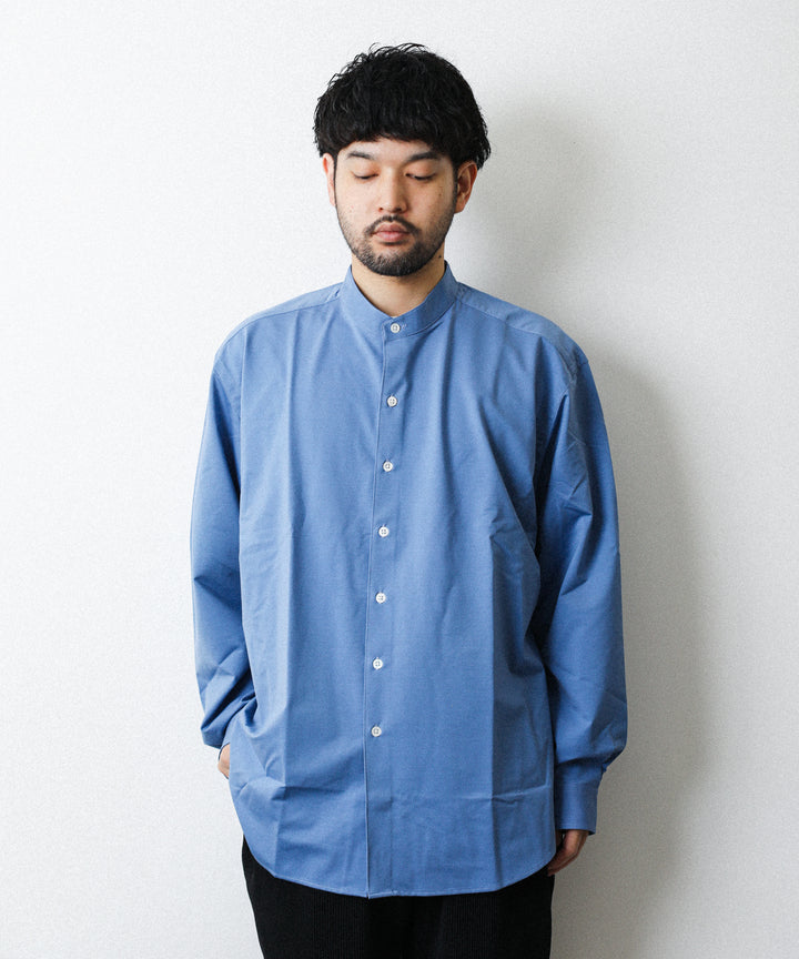 KANEMASA カネマサ 22ss ROYAL OX DRESS KNIT SHIRT STAND COLLAR LOOSE FIT シャツ 公式通販サイト sessionセッション福岡セレクトショップ