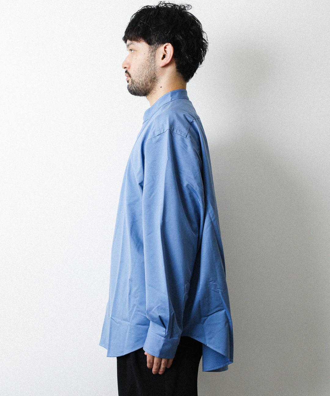 KANEMASA カネマサ 22ss ROYAL OX DRESS KNIT SHIRT STAND COLLAR LOOSE FIT シャツ 公式通販サイト sessionセッション福岡セレクトショップ