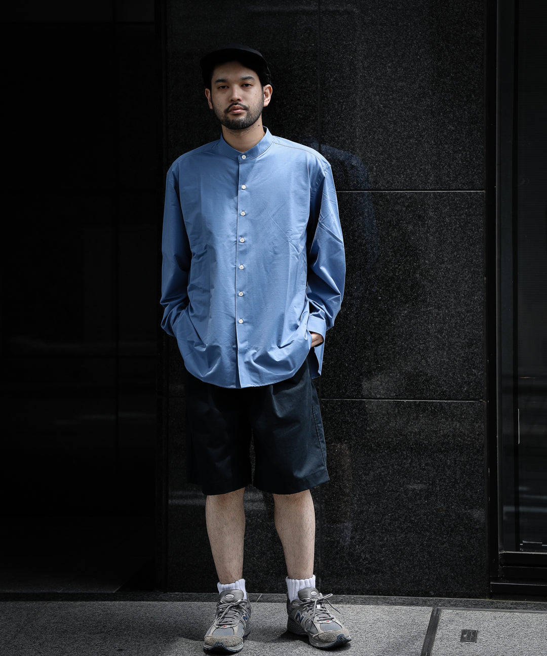 KANEMASA カネマサ 22ss ROYAL OX DRESS KNIT SHIRT STAND COLLAR LOOSE FIT シャツ 公式通販サイト sessionセッション福岡セレクトショップ