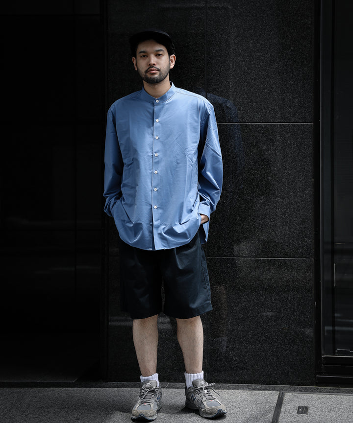KANEMASA カネマサ 22ss ROYAL OX DRESS KNIT SHIRT STAND COLLAR LOOSE FIT シャツ 公式通販サイト sessionセッション福岡セレクトショップ