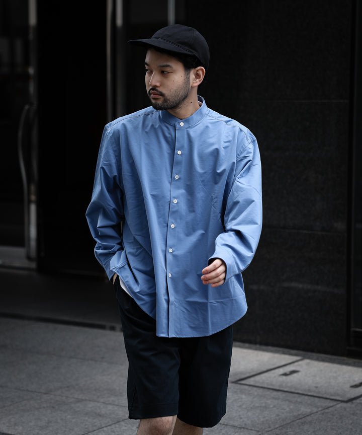 KANEMASA カネマサ 22ss ROYAL OX DRESS KNIT SHIRT STAND COLLAR LOOSE FIT シャツ 公式通販サイト sessionセッション福岡セレクトショップ