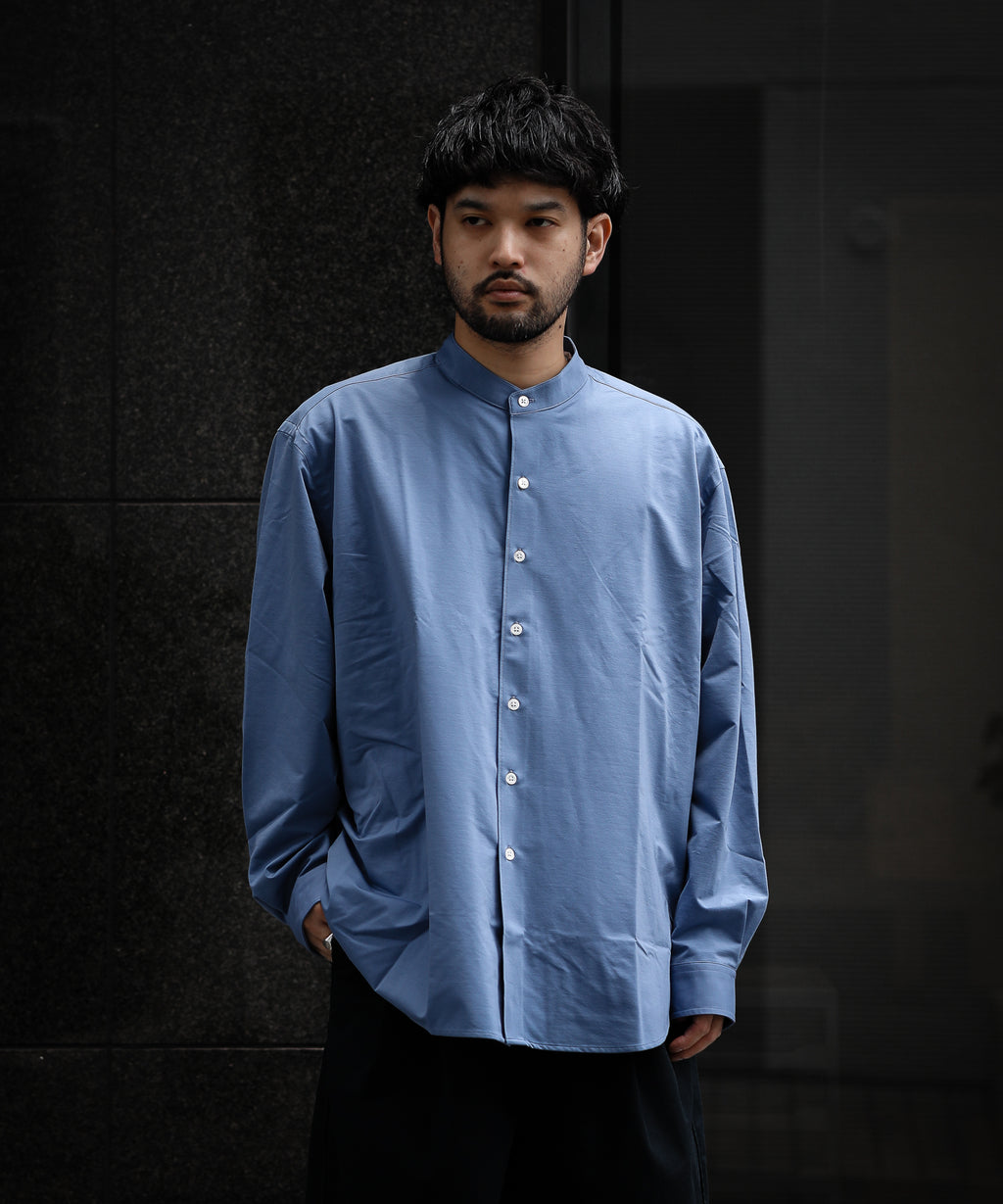 KANEMASA カネマサ 22ss ROYAL OX DRESS KNIT SHIRT STAND COLLAR LOOSE FIT シャツ 公式通販サイト sessionセッション福岡セレクトショップ