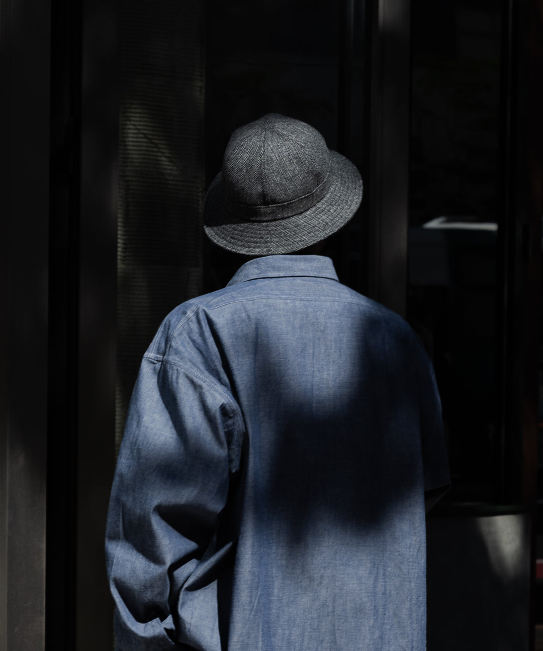 INTÉRIM(インテリム) 小津安二郎ハット LOVAT GRAY HERRINGBONE METRO HAT - GRAY HERRINGBONE