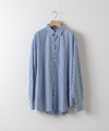 【KANEMASA】LONDON STRIPE DRESS JERSEY SHIRT - ULTRAMARINE×WHITE